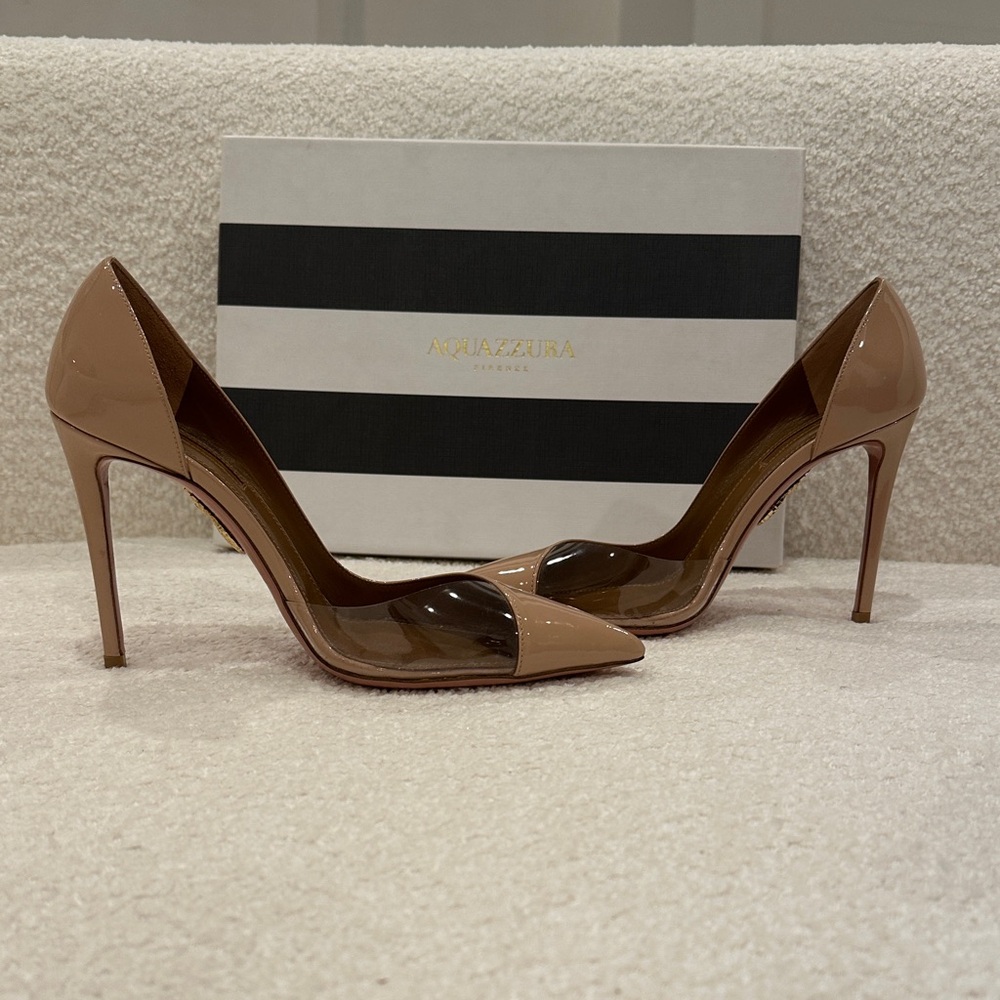 Aquazzura Powder Pink Patent Leather Pumps - Picture 7 of 7